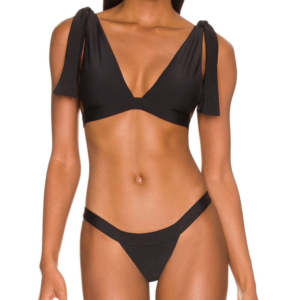 NWT Lovers and Friends Black Swimsuit - TOP AND BOTTOM - MEDIUM